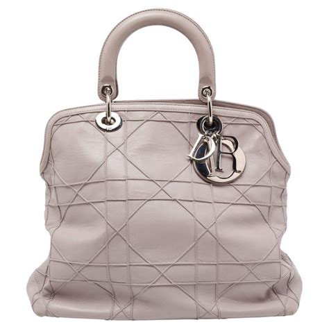 Dior Taupe Cannage Leather Granville Tote 